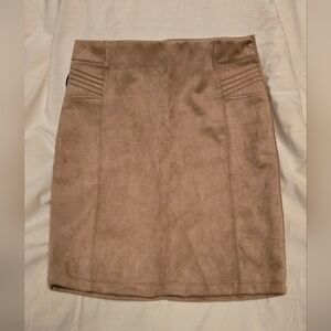 One 5 One Women's Tan Pencil Skirt